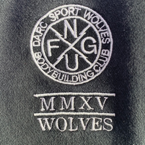 SHE Darc sport wolves body building club sweatpants black size medium - Picture 5 of 12